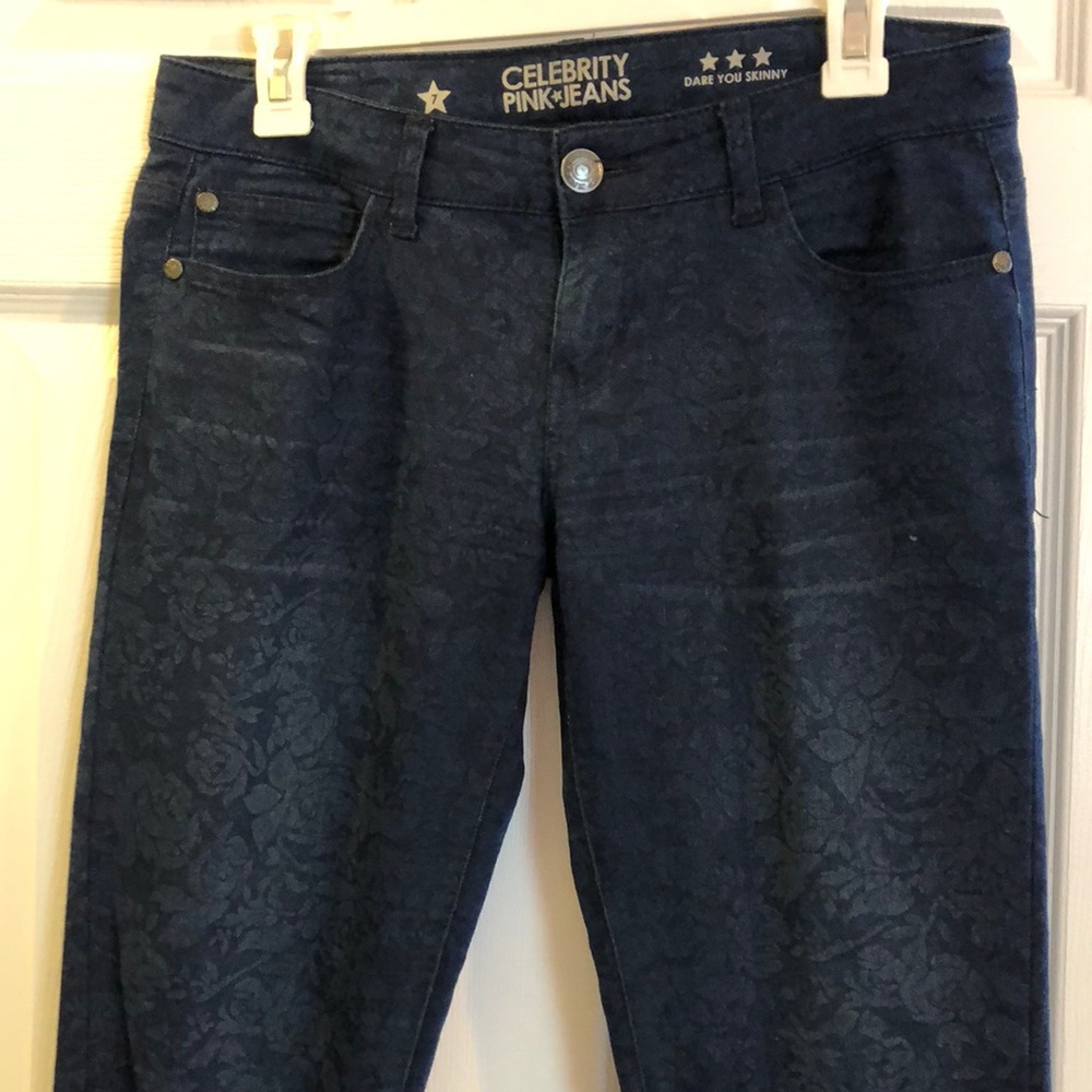 Floral Print Jeans